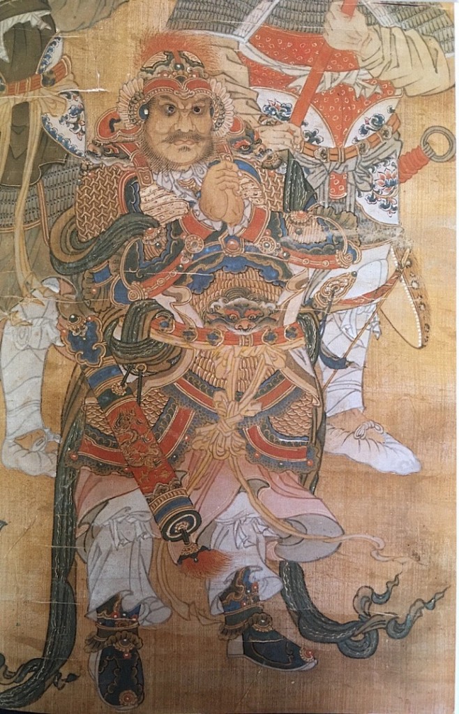 保宁寺水陆画地府五道将军等重这张图中铠甲能看出军阶级别的高低2