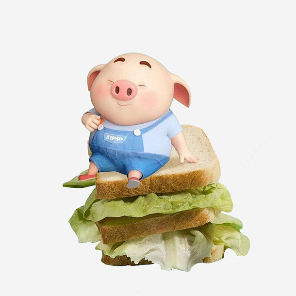 贪吃的猪宝宝png免抠素材新图网httpsixintucom贪吃猪宝宝蔬菜面包