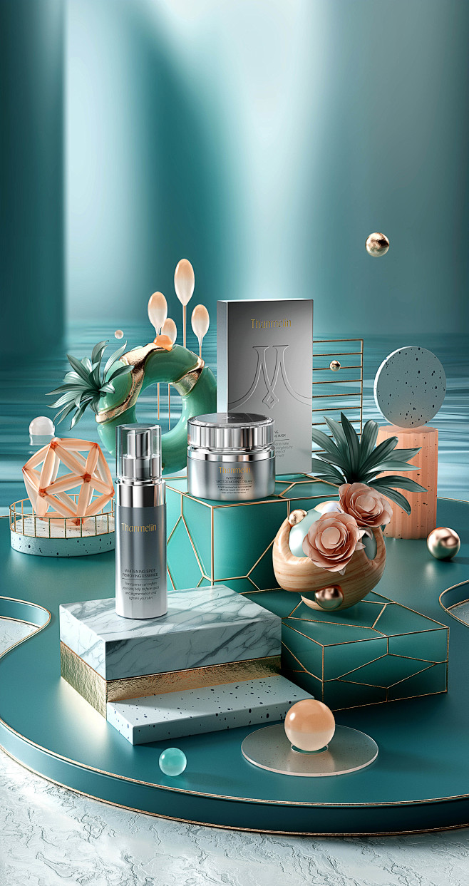 七夕产品kv三维渲染三维产品日夫原创作品