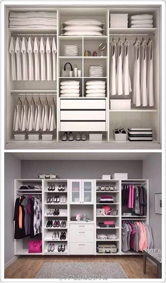 经典衣柜内部结构设计