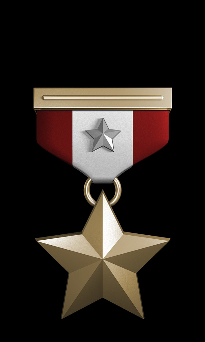 真实质感的勋章psd素材