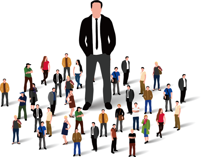 素材大全卡通商务人物团队合作会议共赢职场海报手绘设计精神ppt专业