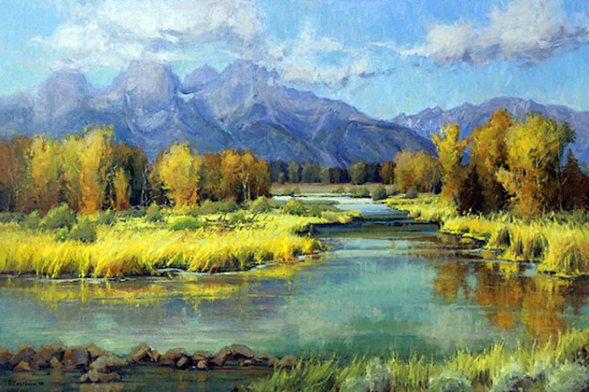 美国kimcasebeer风景油画作品