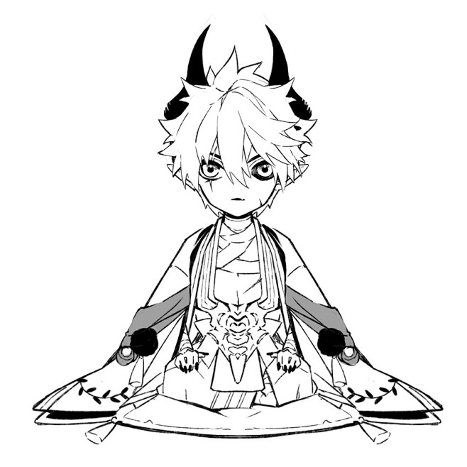 阴阳师##鬼切#"我是源氏的利刃." .