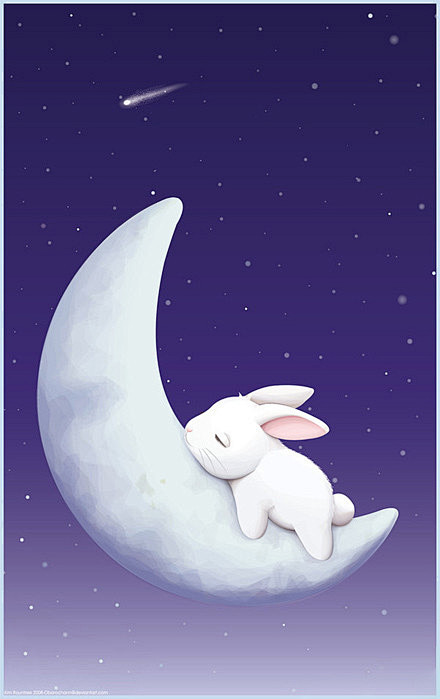 兔子冬眠卡通图片图片