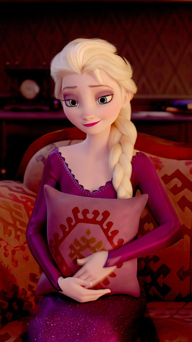电影冰雪奇缘2迪士尼官方手机壁纸桌面艾莎