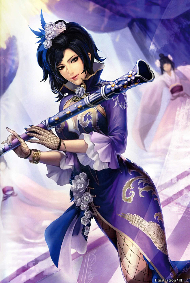 真三国无双7十五周年纪念甄宓原画