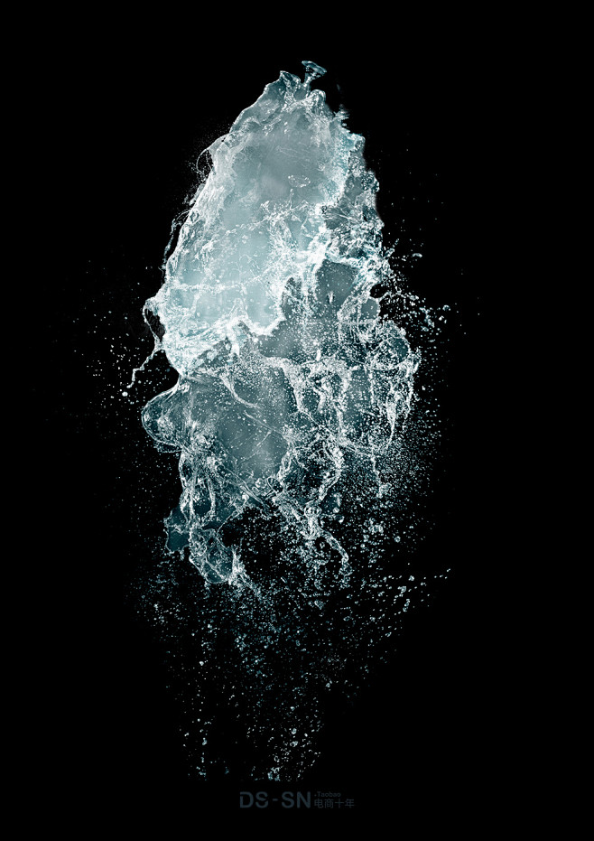 13:12:51水花溅落各种形状水雾水滴液体海报合成水元素:素材shirly02