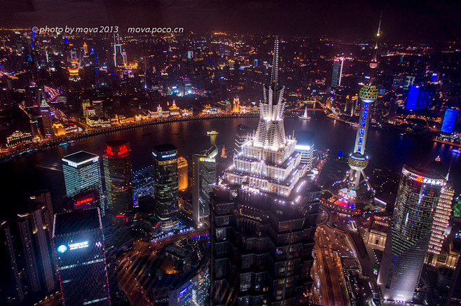 上海夜景俯拍