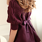 2014秋冬季新款韩版中长款毛衣外套女装加厚套头针织衫长袖连衣裙