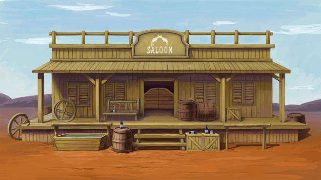 西部酒吧设定