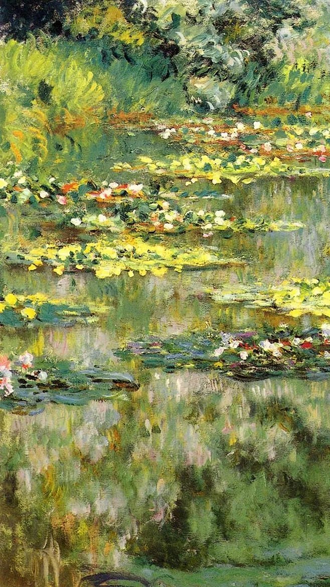 安静的涵子从兰言转采于2021-04-28 17:42:45莫奈池塘b 地产配图-油画