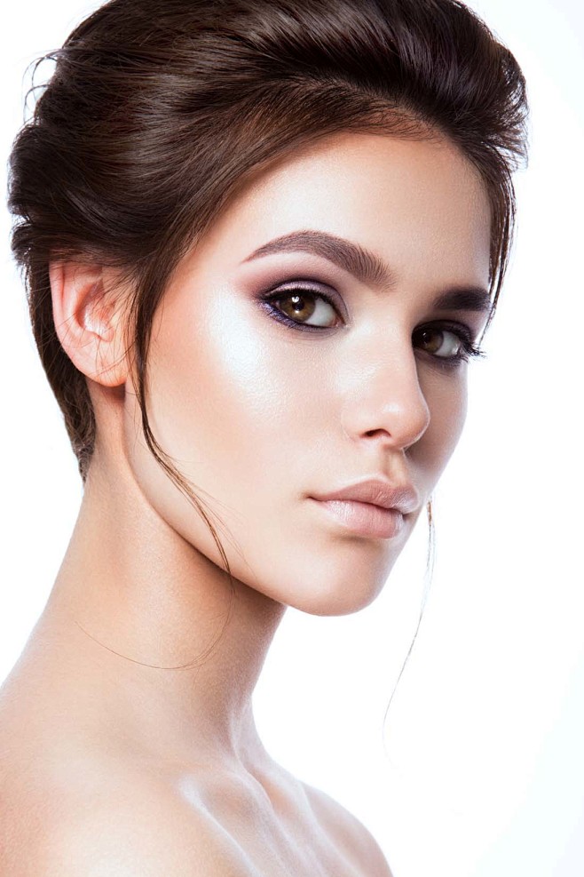 性感美女面部特写高清图片