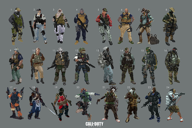 mercenariesconceptbyjaylionartstation使命召唤ol雇佣兵作战服迷彩