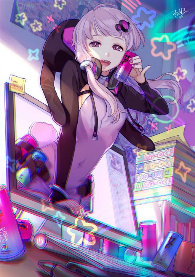 虚拟youtuber结月缘壁纸图包原画插画素材p站同人图合集–acg图包网