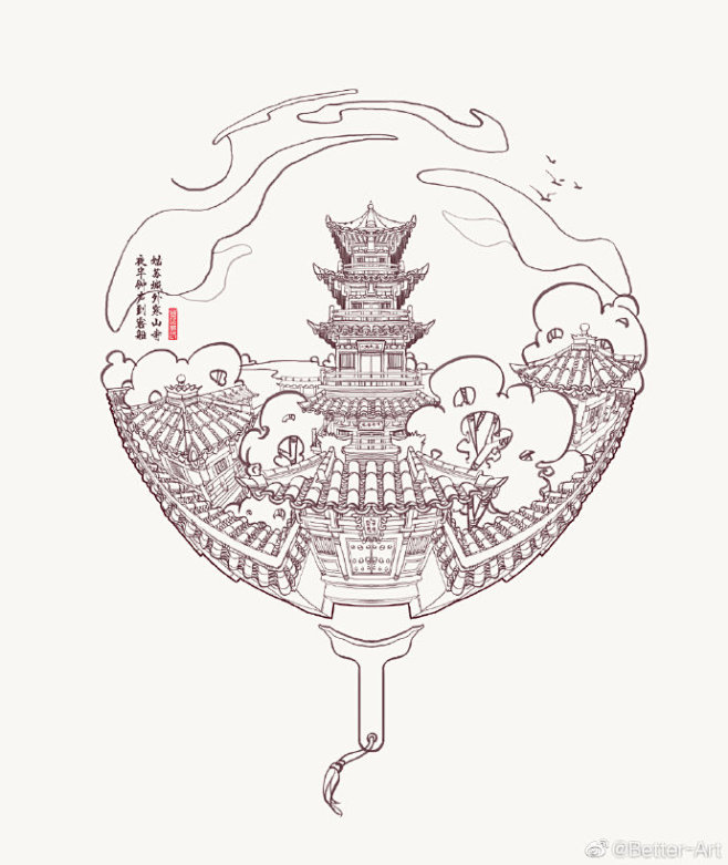 姑苏城外寒山寺夜半钟声到客船找回了当年在苏州园林里画速写的感觉