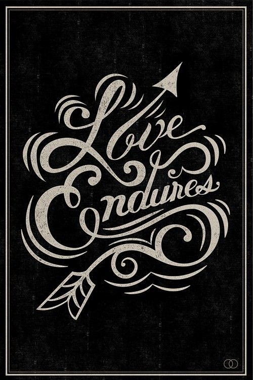 loveendurestypographyquote