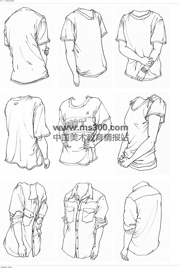 速写疯狂速写1线描真人图片对照上半身下半身衣纹讲解人物步骤讲解三