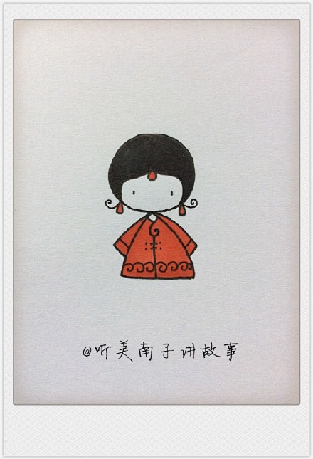 春风十里豆蔻年华懒人简笔画趣画画