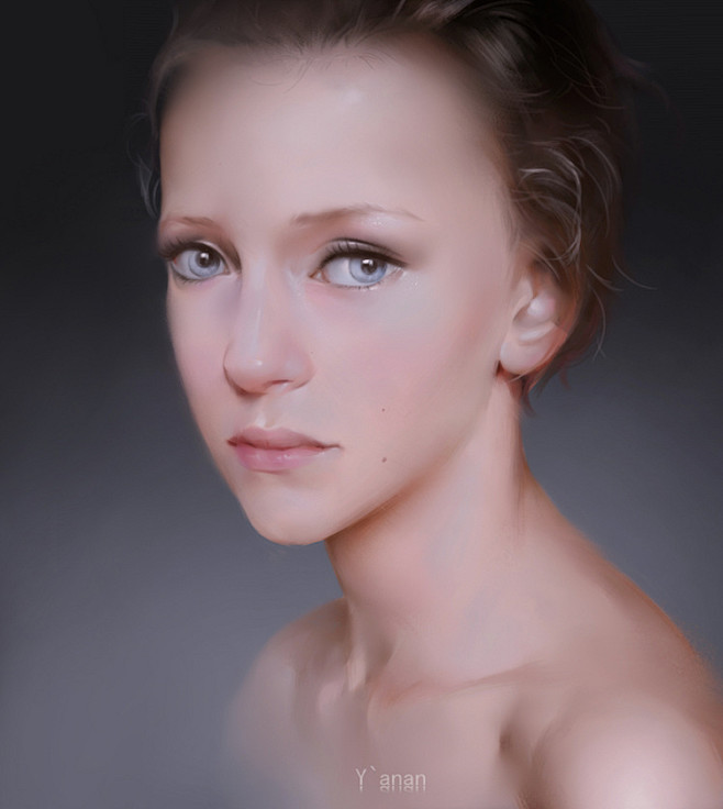 头像原画侧脸欧美模特欧美五官