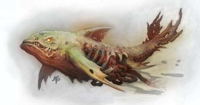 神兽,鲲/山海经异兽/神话神兽/鲸鱼.暴.