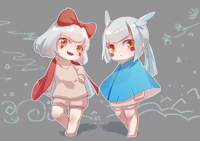 光遇同人q版蝴蝶结白鸟来自音音20201211