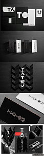 VI品牌设计 黑色VI设计 时尚企业品牌设计 黑白色卡片名片设计 商务名片设计 创意企业品牌设计@北坤人素材