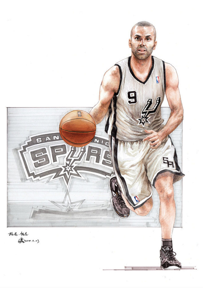 手绘漫游之nba全明星20例