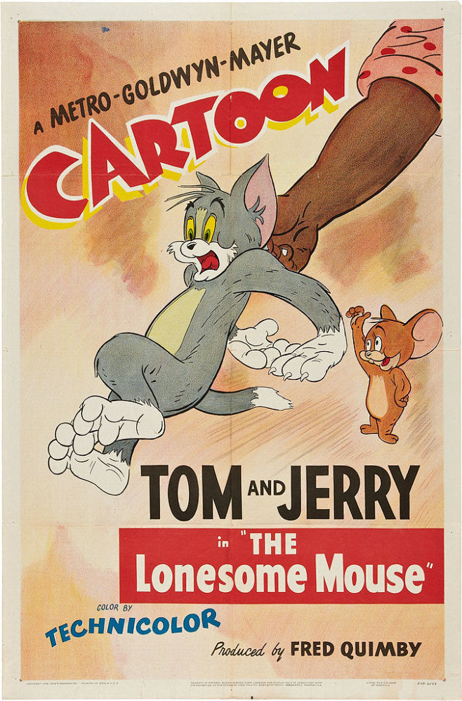 tomandjerry复古风电影海报