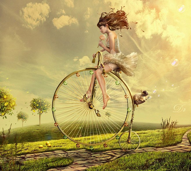 俄罗斯allad8梦幻美女插画作品欣赏