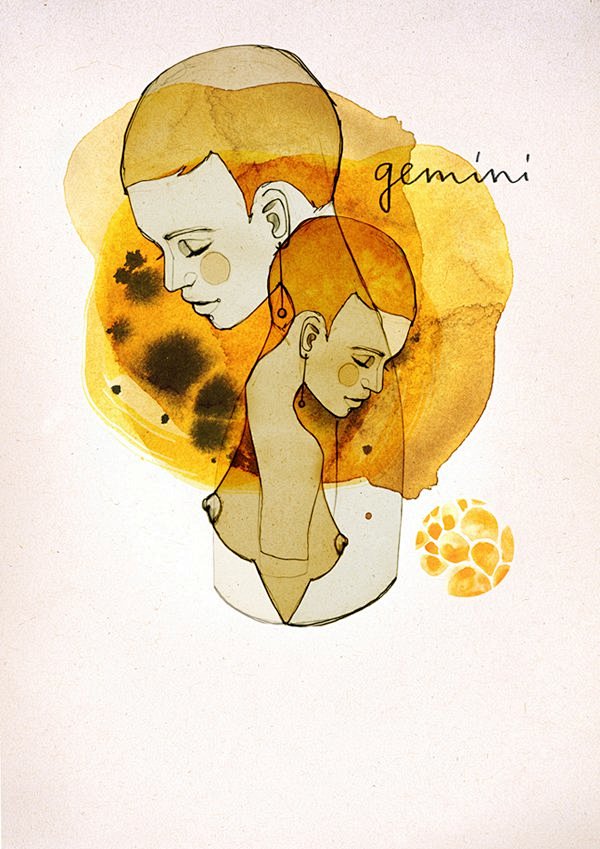 十二星座设计插画星座屋