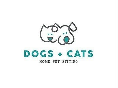 相爱相杀的猫狗合体logo设计标志分享67676767