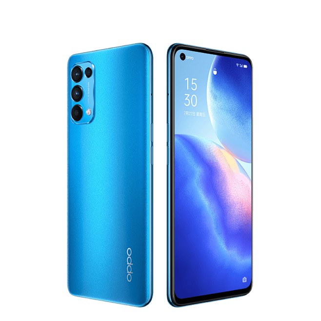 opporeno55g视频手机极光蓝oppo中国