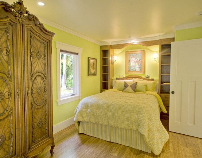 卧室鹅黄色调卧室装修效果图