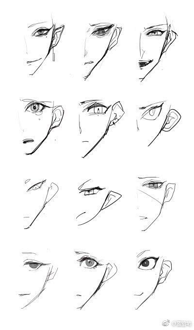 漫画男生的眼睛怎么画漫画教程从直男到gay里gay气的素材都在这里了